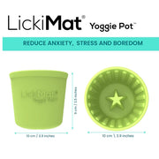 Lickimat Yoggie Pot Food Treat Bowl Red