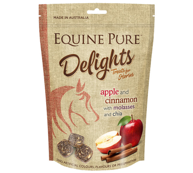 Equine Pure Delights Treats For Horses - Apple & Cinnamon with Molasses & Chia 2kg