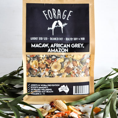 Forage Gourmet Bird Seeds - Macaw, African Grey & Amazon 1kg