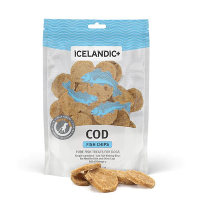 Icelandic Treats for Dogs Cod Fish Chips 70gm