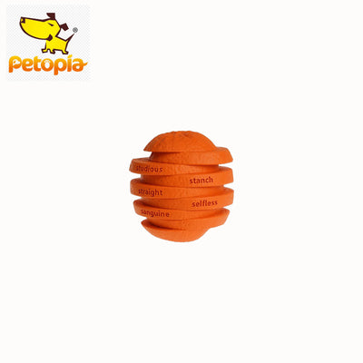 Petopia Ultra Tough Dog Toy Zesty Orange Small