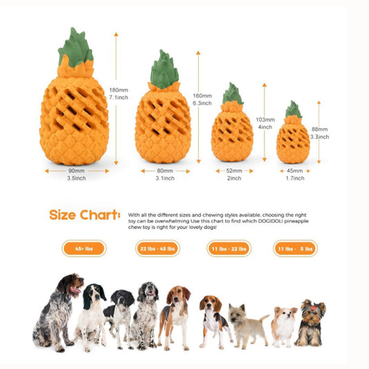 Petopia Ultra Tough Dog Toy Pawsome Pineapple Small
