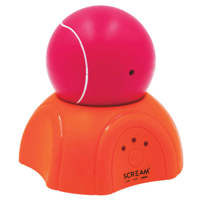 Scream 360 Degree Laser Light Ball with Stand Interactive Toy - Orange/Pink