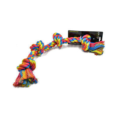 Scream Rope Dog Toy 4 Knot 58cm