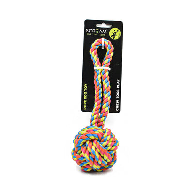 Scream Rope Dog Toy Fist Tug 8x23cm