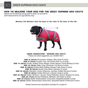 ZEEZ Supreme Dog Coat Ruby Red/Grey - Size 20 (51cm)