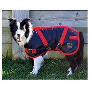 ZEEZ Supreme Dog Coat Navy Stone/Red - Size 14 (36cm)