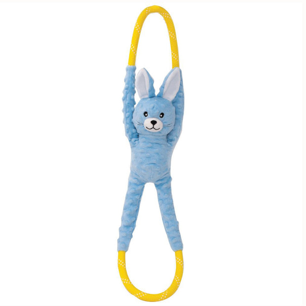 Zippy Paws for Dogs Ropetugz Plush Tug Toy Bunny