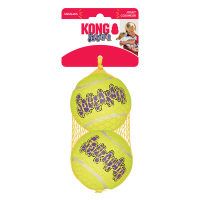 Kong Air Dog Squeaker Tennis Balls Large - Pack of 2