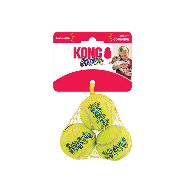 Kong Air Dog Squeaker Tennis Balls Small - Pack of 3