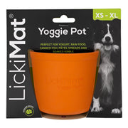 Lickimat Yoggie Pot Food Treat Bowl Orange