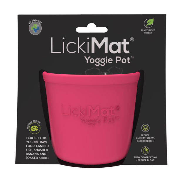 Lickimat Yoggie Pot Food Treat Bowl Pink