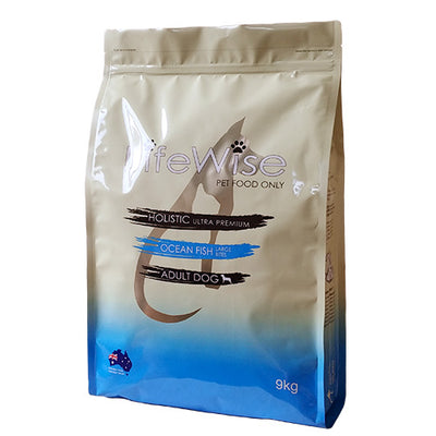 Lifewise Ocean Fish with Rice Large Bites for Adult Dogs 9kg