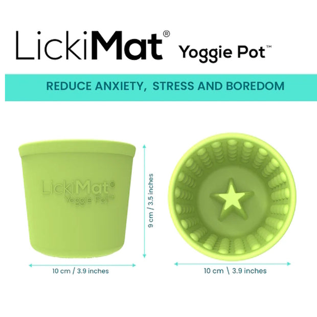 Lickimat Yoggie Pot Food Treat Bowl Purple