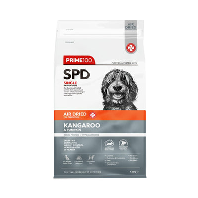 Prime100 SPD Air Dried Kangaroo & Pumpkin for Dogs 120gm