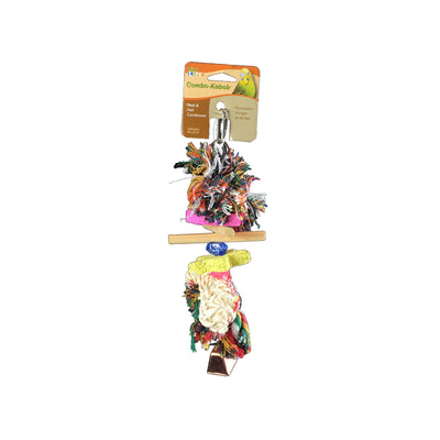 Bird Parrot Toy Combo Kabob - Medium