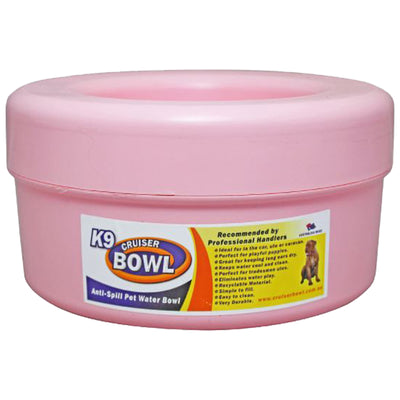 K9 Cruiser Water Bowl Anti-Spill - Pink Sorbet