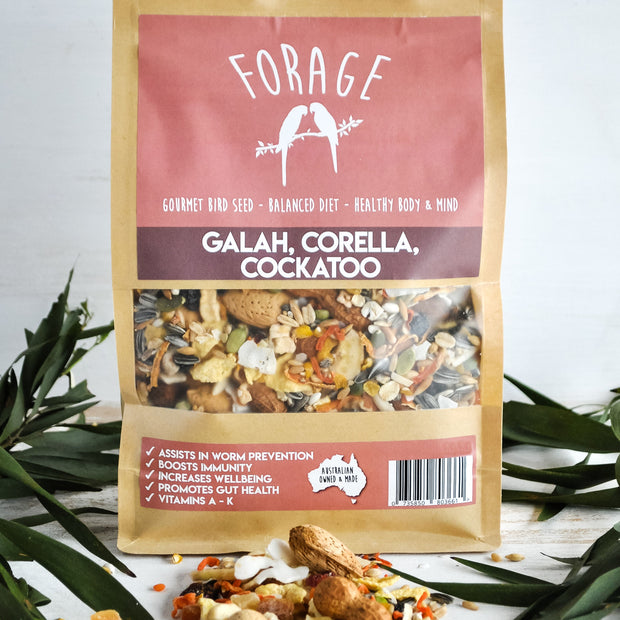 Forage Gourmet Bird Seeds - Cockatoo, Galah & Corella 1kg
