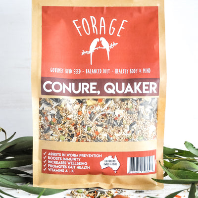 Forage Gourmet Bird Seeds - Conure & Quaker 1kg