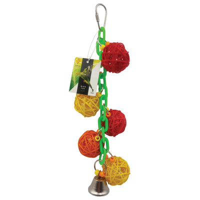 Featherland Paradise Crunch & Ding Vine Balls Toy for Birds