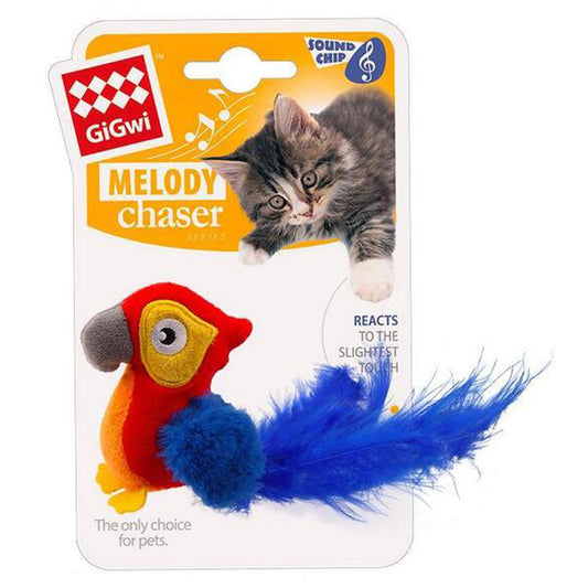 Gigwi Melody Chaser Motion Active Parrot Toy for Cats