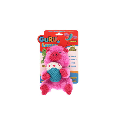Guru Loveys 2-In-1 Soft Toys for Dogs Medium Pig with IceCream