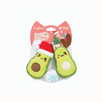 Hugsmart Meow Buddies Xmas Avocado Cat Toy