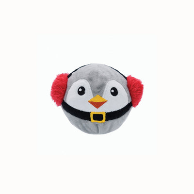 Hugsmart Super Tennis Ball Xmas Dog Toy Penguin