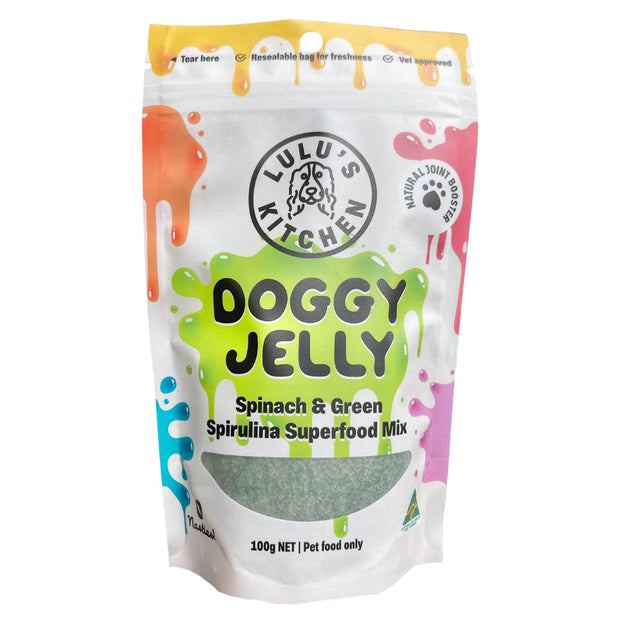 Lulu's Kitchen Spinach & Green Spirulina Doggy Jelly 100gm