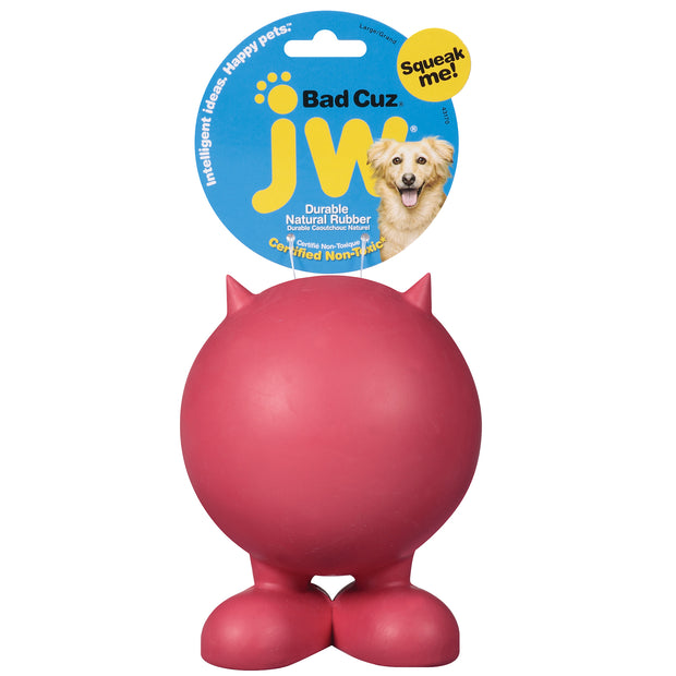 JW Bad Cuz Large Dog Toy 10cm Various Colours