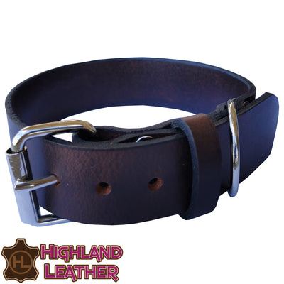 Leather Collar for Dogs Medium Made in Australia