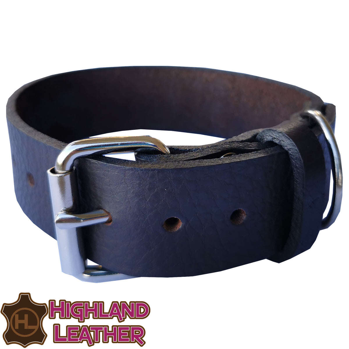 Leather Collar for Dogs Medium Made in Australia