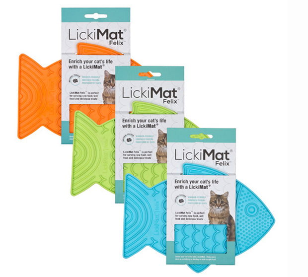 Lickimat Felix Slow Feeding Treat Mat for Cats