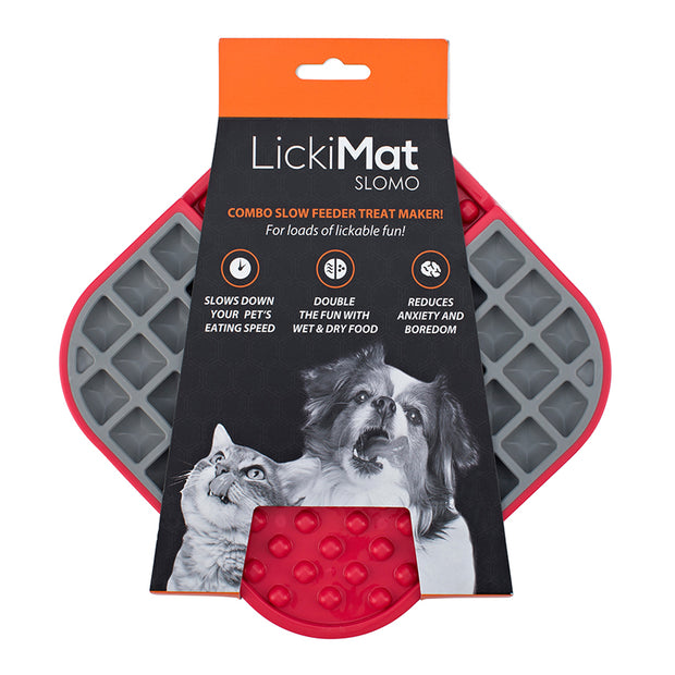 Lickimat Slomo for Dogs and Cats - Red