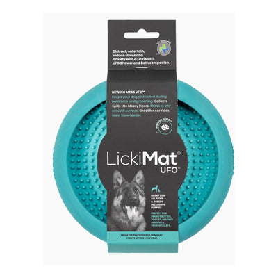 Lickimat UFO Slow Feeder Bowl for Dogs - Turquoise
