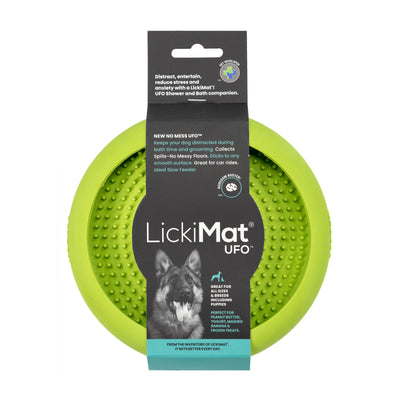 Lickimat UFO Slow Feeder Bowl for Dogs - Green
