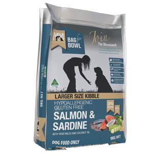 Meals For Mutts Salmon & Sardine 9kg - LARGER SIZE KIBBLE