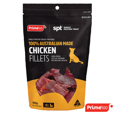 Prime100 Single Protein Treats - Chicken Fillets 100gm