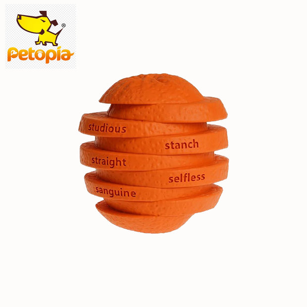 Petopia Ultra Tough Dog Toy Zesty Orange Large