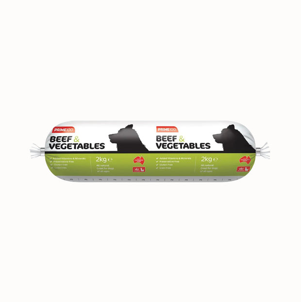 Prime100 Beef & Vegetable Cooked Roll 2kg
