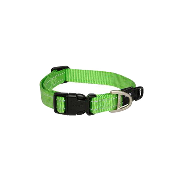 Rogz Classic Collar For Dogs - Snake 16mm 26-40cm Medium - Lime