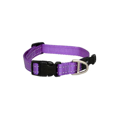 Rogz Classic Collar For Dogs - Snake 16mm 26-40cm Medium - Purple