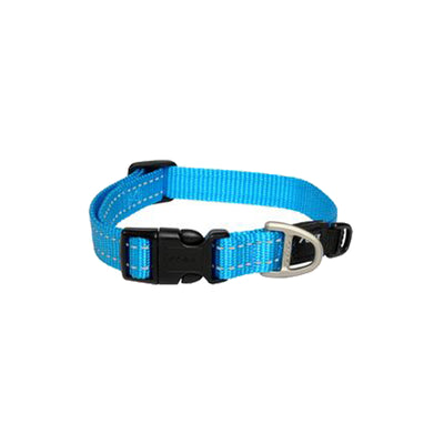 Rogz Classic Collar For Dogs - Snake 16mm 26-40cm Medium - Turquoise
