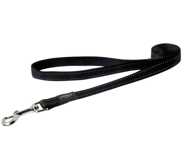 Rogz Utility Lead For Dogs - Fanbelt 20mm 1.4mtr - Black