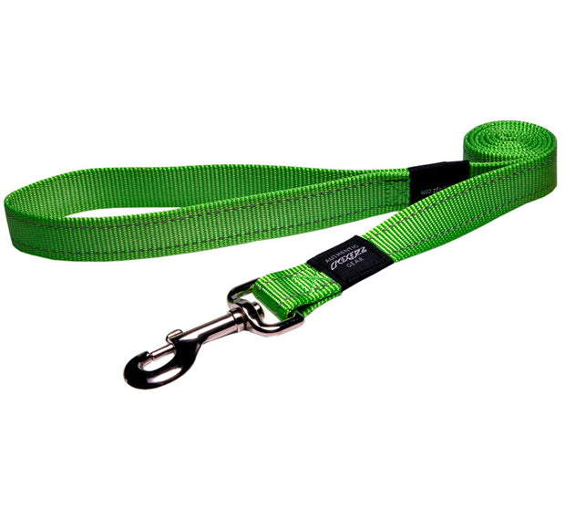 Rogz Utility Lead For Dogs - Fanbelt 20mm 1.4mtr - Lime