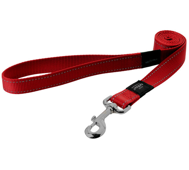 Rogz Utility Lead For Dogs - Fanbelt 20mm 1.4mtr - Red