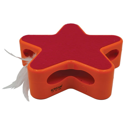 Scream Electronic Star Motion Interactive Cat Toy - Orange/Pink