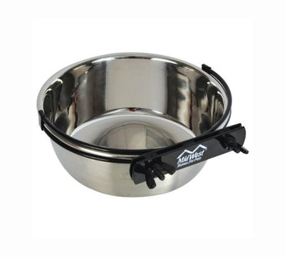 Midwest Snapyfit Stainless Steel Bowl for Crates - 1000ml