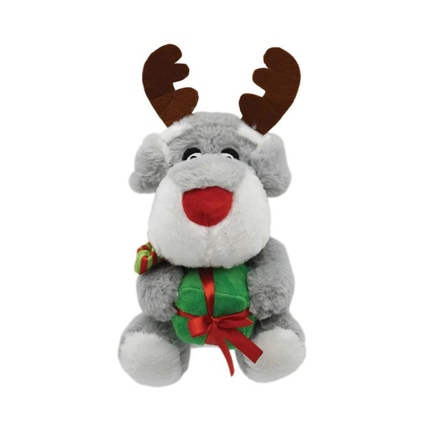 Prestige Christmas Snuggle Pal Dog Toy - Dog with Antlers