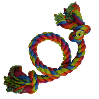 Scream Rope Dog Toy Jumbo 2 Knot 120cm
